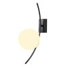 Industrial Wall Lamp, Black & White, 44 cm | Metal Body, E27 Socket, Modern Scandinavian Design