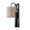 Modern Wall Lamp, Black & Cream, 42 cm Height | Iron Body, E27 Socket, Stylish Industrial Design