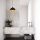 Industrial Chandelier, Black & Honey, 20cm Diameter