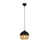 Industrial Chandelier, Black & Honey, 20cm Diameter