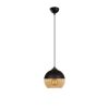 Industrial Chandelier, Black & Honey, 20cm Diameter
