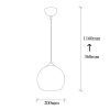 Industrial Chandelier, Black & Honey, 20cm Diameter