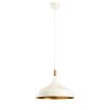 Modern Chandelier, White & Gold, 36cm, Adjustable Height