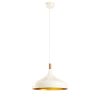 Modern Chandelier, White & Gold, 36cm, Adjustable Height