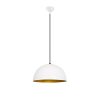Modern Chandelier, White & Gold, 40cm, Adjustable Height