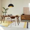 Modern Industrial Chandelier, Black & Gold, 40cm | Adjustable Height, E27 Socket, Elegant Design
