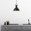Modern Black Chandelier, Adjustable Height, IP20, 85 cm
