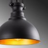 Modern Black Chandelier, Adjustable Height, IP20, 85 cm