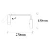 Modern Yellow & Black Wall Lamp, 10x27 cm, IP20