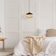 Industrial Chandelier, Black & Honey, 25cm | Adjustable Height, E27 Socket, Nostalgic Design
