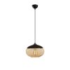Industrial Chandelier, Black & Honey, 25cm | Adjustable Height, E27 Socket, Nostalgic Design