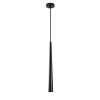 Modern Black Chandelier, Adjustable Height, 137 cm
