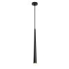 Modern Black Chandelier, Adjustable Height, 137 cm