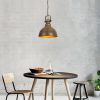 Elegant Antique Chandelier, Metal & Wood, 31 cm | Adjustable Height, Modern Design for Home Decor