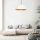 Modern White & Gold Chandelier, 50 cm, Adjustable Height