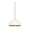 Modern White & Gold Chandelier, 50 cm, Adjustable Height