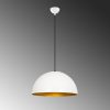 Modern White & Gold Chandelier, 50 cm, Adjustable Height