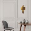 Vintage Metal Wall Lamp, E27 Socket, 75x10x22 cm | Modern Glam Design, IP20, Perfect for Home Decor
