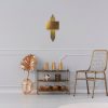 Vintage Metal Wall Lamp, E27 Socket, 75x10x22 cm | Modern Glam Design, IP20, Perfect for Home Decor