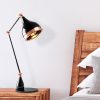 Modern Adjustable Table Lamp, Black & Copper, 50 cm
