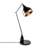 Modern Adjustable Table Lamp, Black & Copper, 50 cm
