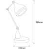 Modern Adjustable Table Lamp, Black & Copper, 50 cm