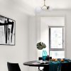 Scandinavian Chandelier, Yellow/White Metal, 28 cm