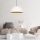 Modern Chandelier, White & Gold, 60 cm, Adjustable Height