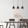 Modern Chandelier, Black & Copper, Adjustable Cable