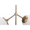 Scandinavian Chandelier, Yellow & White, Metal Body, 43 cm
