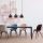Modern Chandelier, Black & Copper, Adjustable Height