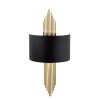 Elegant Black & Gold Wall Lamp, Metal Body, 75 cm | E27 Max 40W | Glam Design for Modern Spaces