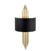 Elegant Black & Gold Wall Lamp, Metal Body, 75 cm | E27 Max 40W | Glam Design for Modern Spaces