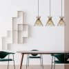 Modern Black Chandelier, Metal Body, Adjustable Height