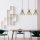 Modern Black Chandelier, Metal Body, Adjustable Height