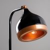 Modern Floor Lamp with Metal Body, Black & Copper, 150 cm Height | E27 Socket, Max 40W | Stylish Scandinavian Design for Home & Office