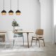 Nostalgic Industrial Chandelier, Black & Honey, 116 cm