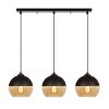 Nostalgic Industrial Chandelier, Black & Honey, 116 cm
