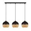 Nostalgic Industrial Chandelier, Black & Honey, 116 cm