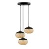Industrial Chandelier, Black & Honey, 50 cm - Adjustable