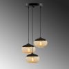 Industrial Chandelier, Black & Honey, 50 cm - Adjustable