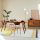 Modern Gold Floor Lamp, 174 cm, Metal & Glass Design