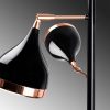 Scandinavian Floor Lamp, Black & Copper, 163 cm Height, 52 cm Diameter | Metal Body, 3 x E27 Socket, 200 cm Cable | Stylish & Functional Lighting for Modern Spaces