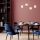 Scandinavian Gold Chandelier, Adjustable Height, 108 cm