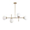 Scandinavian Gold Chandelier, Adjustable Height, 108 cm