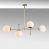 Scandinavian Gold Chandelier, Adjustable Height, 108 cm