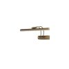 Gold Metal Wall Lamp, 3000K LED, Adjustable Design