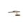 Gold Metal Wall Lamp, 3000K LED, Adjustable Design