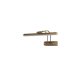 Gold Metal Wall Lamp, 3000K LED, Adjustable Design
