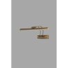Gold Metal Wall Lamp, 3000K LED, Adjustable Design